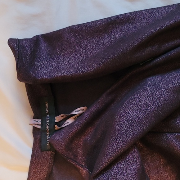 Allesandro Dell'Acqua eggplant pants/leggings - Picture 8 of 9